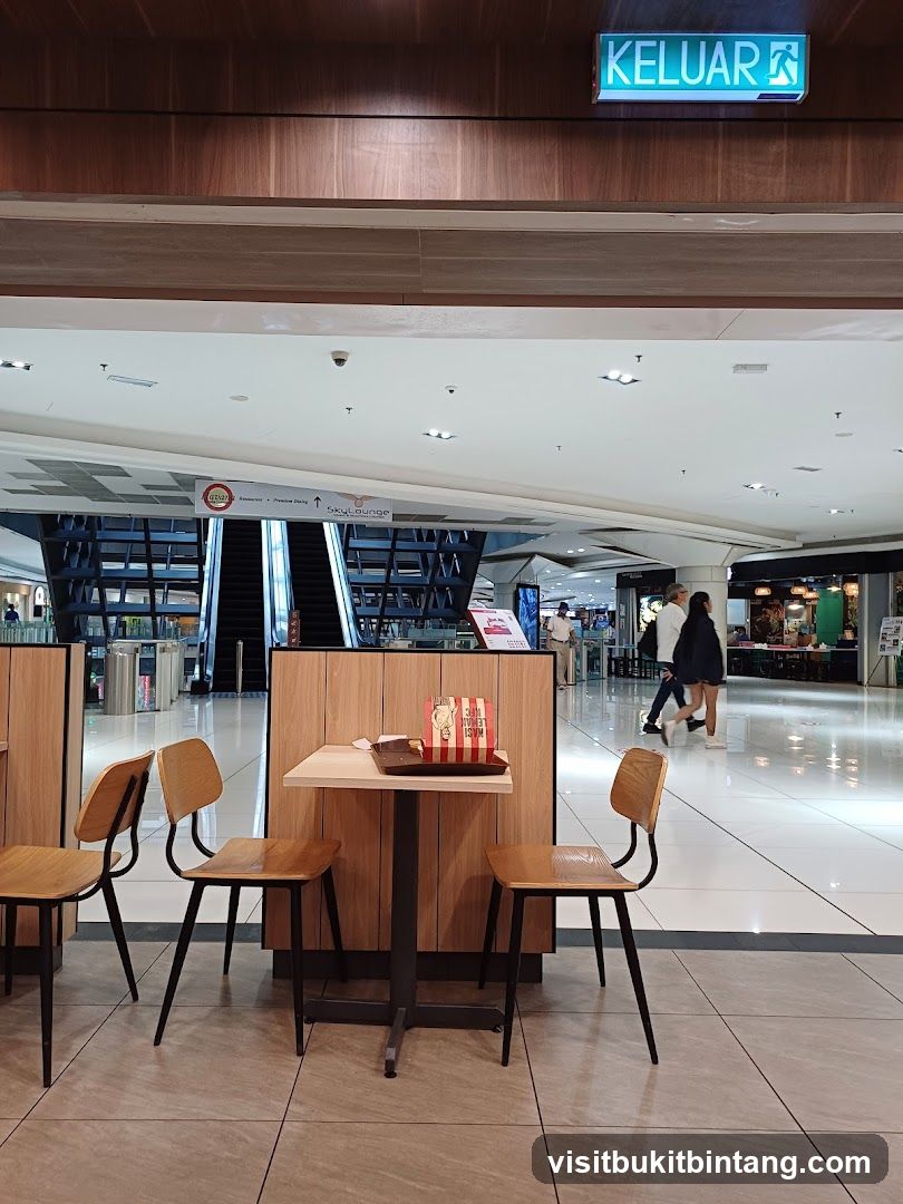 Fast Food Restaurant Seating Area