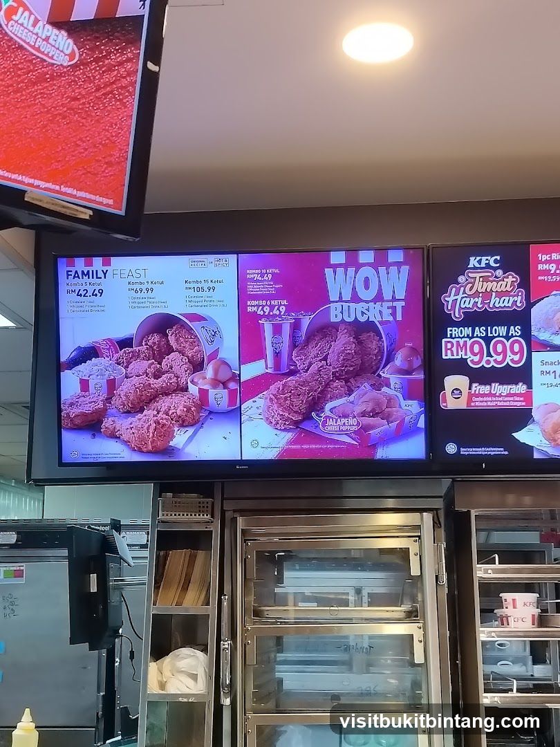 KFC Menu Display
