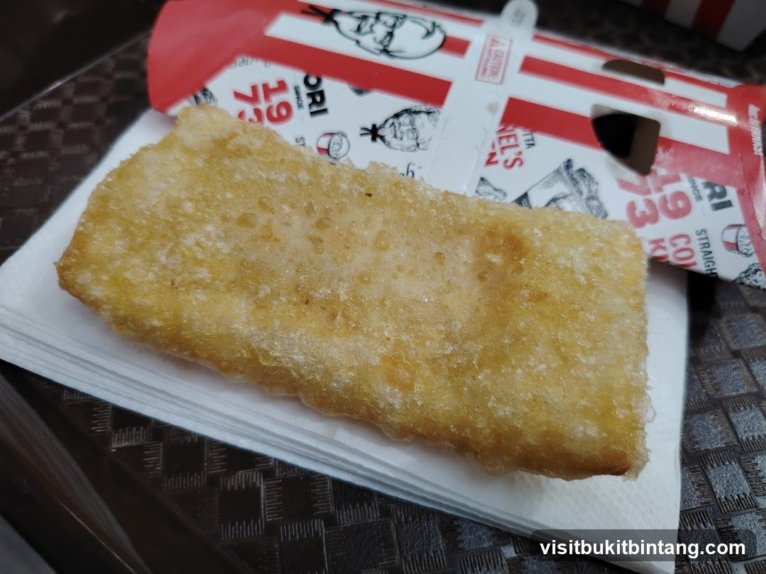Fried Pastry with KFC Packaging