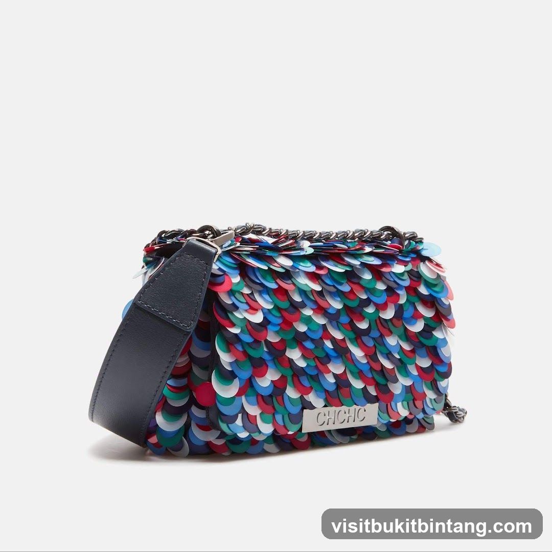 Colorful Sequin Shoulder Bag