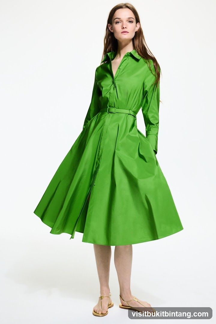 Woman in Green Dress