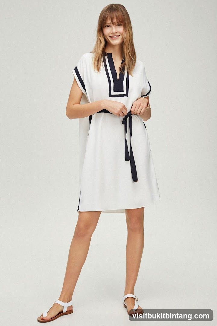 Woman in white dress