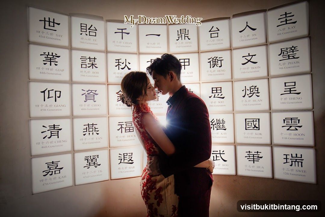 Wedding Portrait with Chinese Characters
