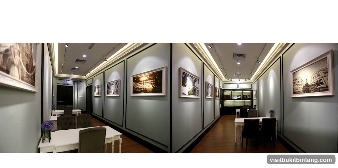Interior of a gallery or studio