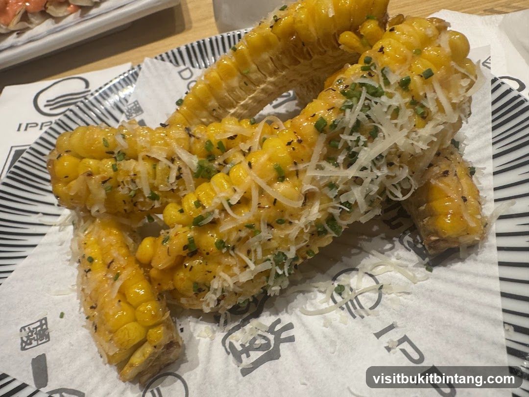 Corn on the Cob with Cheese and Herbs