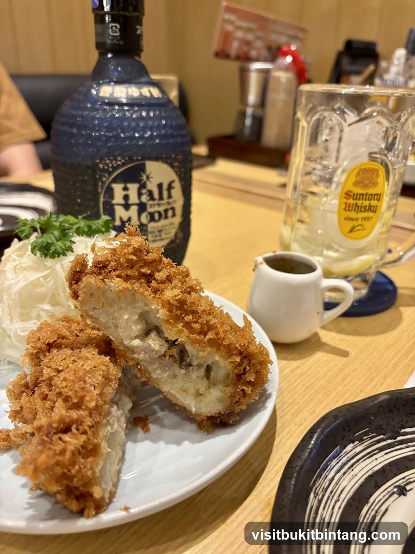 Croquette and Suntory Whisky