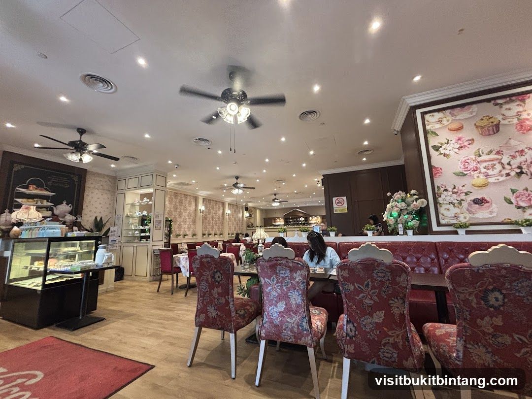 Interior of a tea room