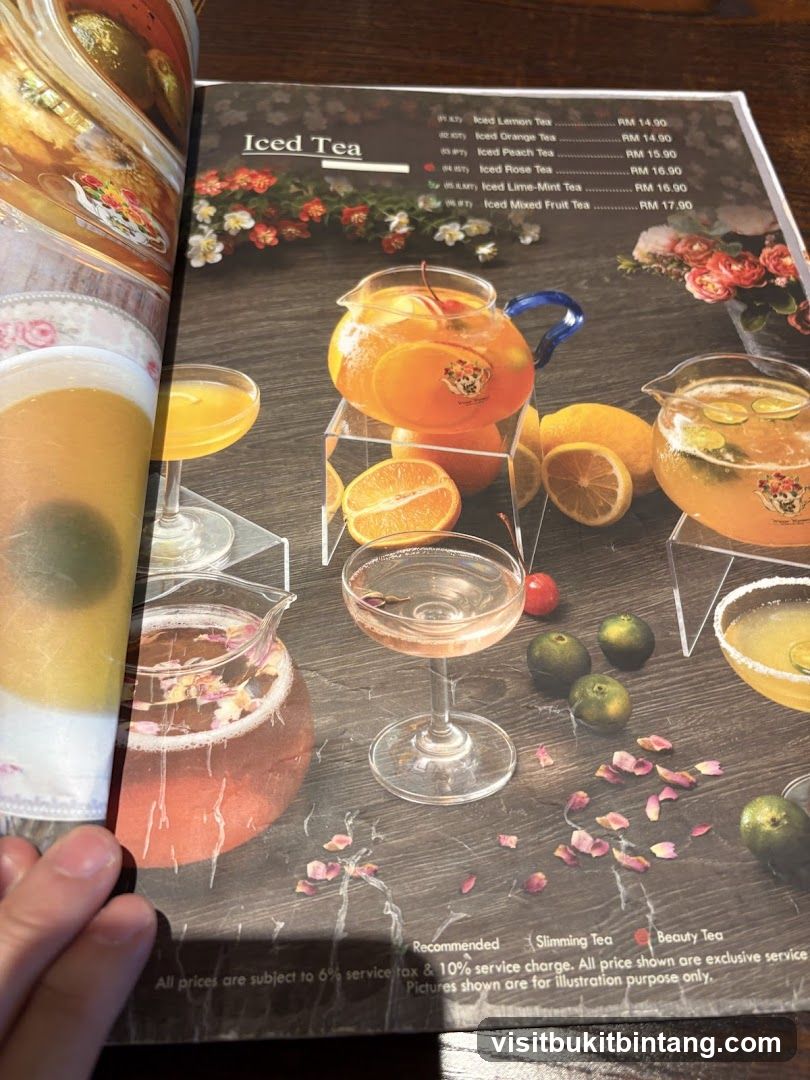 Iced Tea Menu