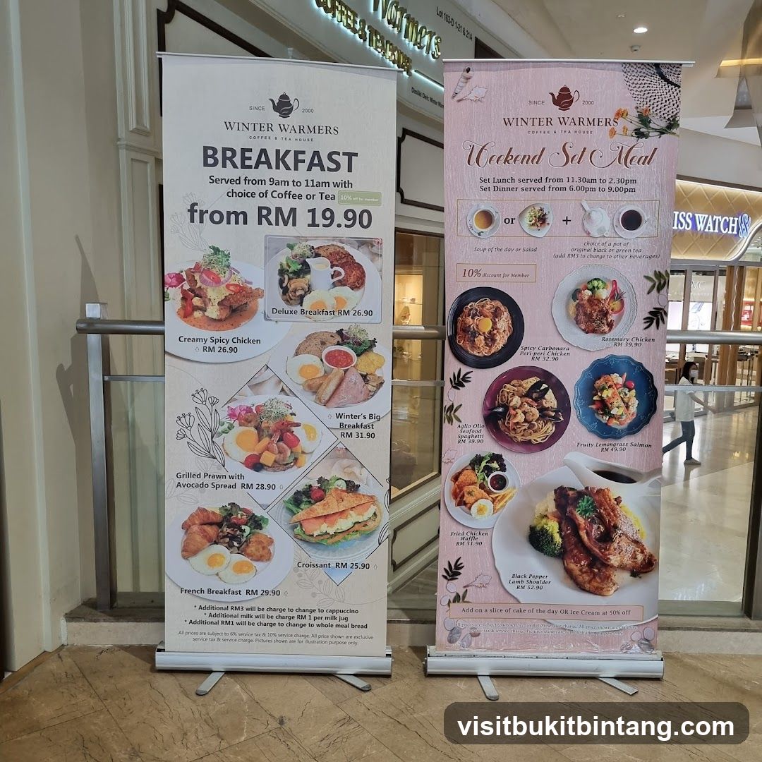 Winter Warmers Breakfast and Weekend Set Meal