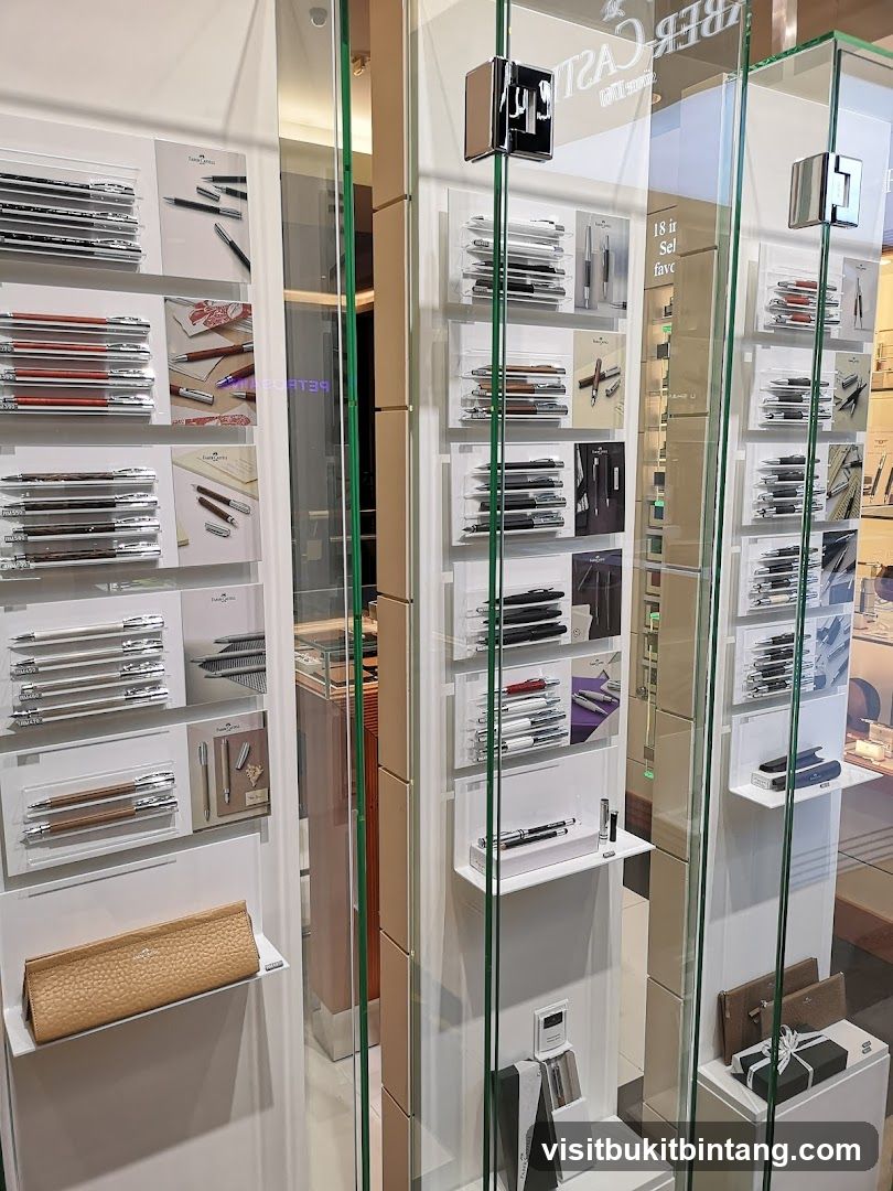 Display of pens and writing instruments