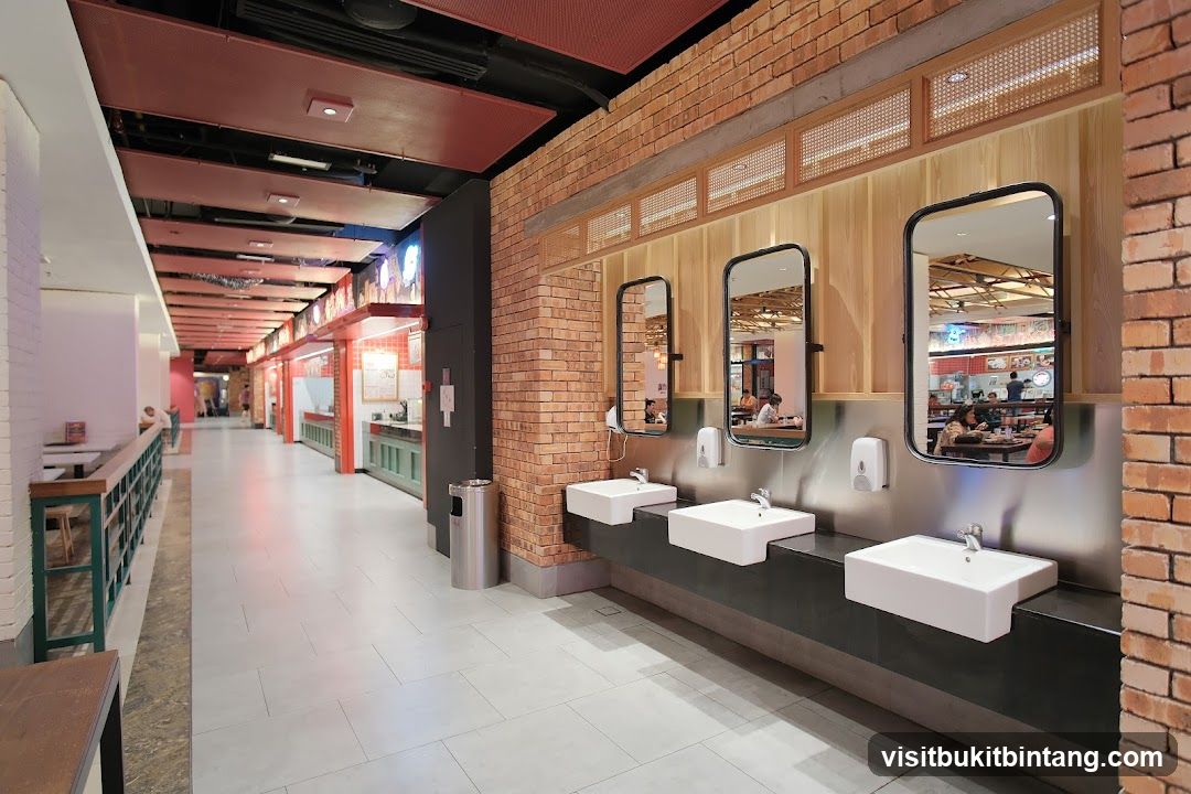 Food court sinks and stalls