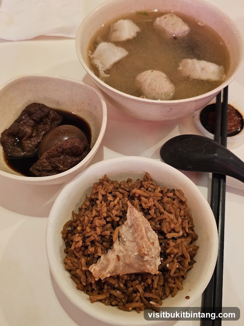 Braised Pork Rice with Soup