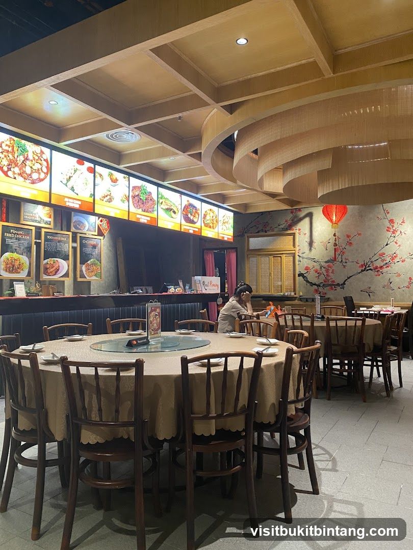 Restaurant Interior with Menu Displays
