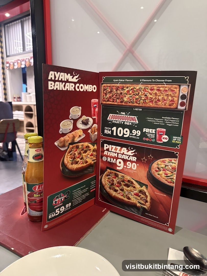 Pizza Menu