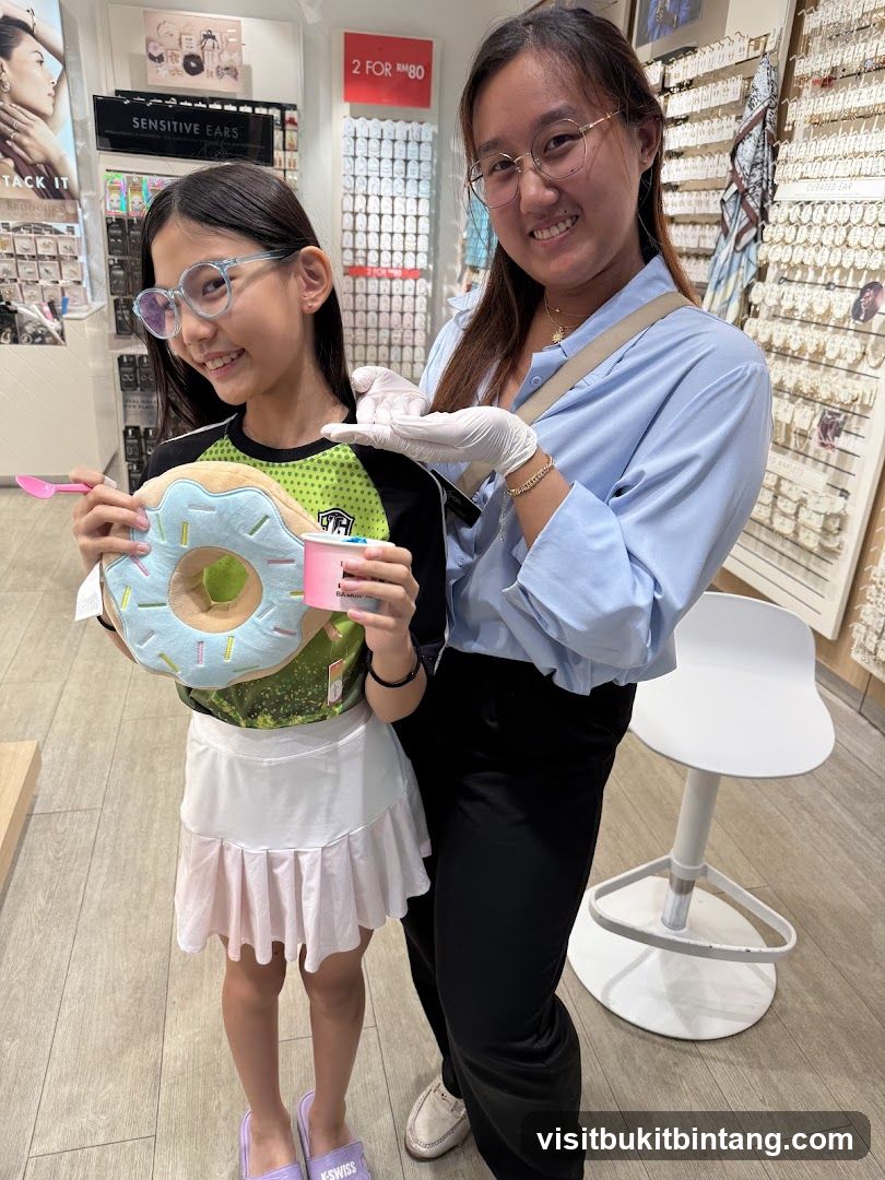 Two people in a store