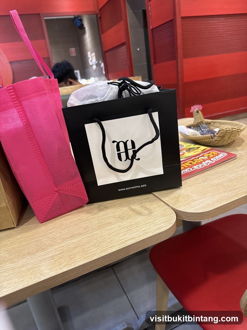 Shopping Bags on Table