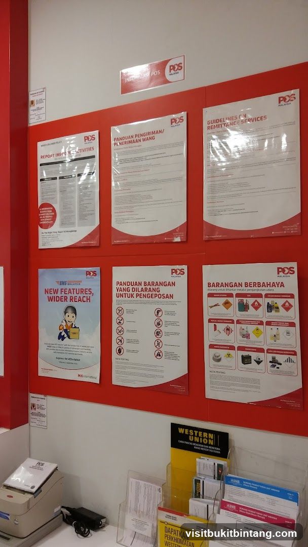 POS Malaysia Information Wall