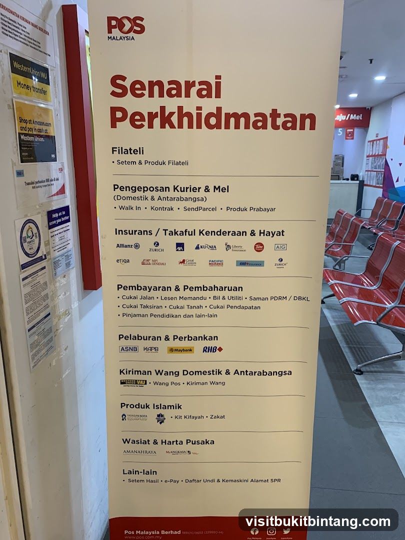 POS Malaysia Services List