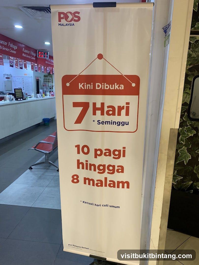 POS Malaysia Opening Hours Banner