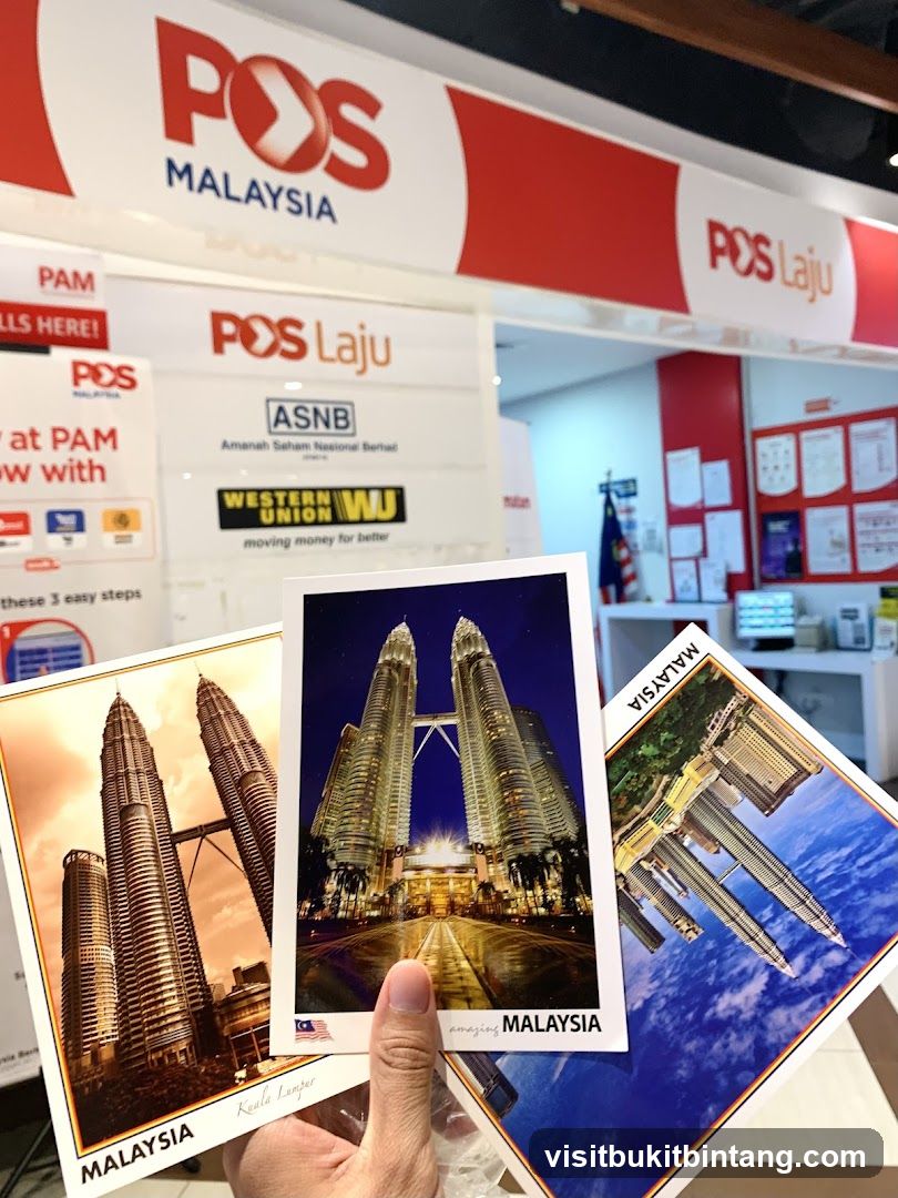 Post Office Counter with Postcards