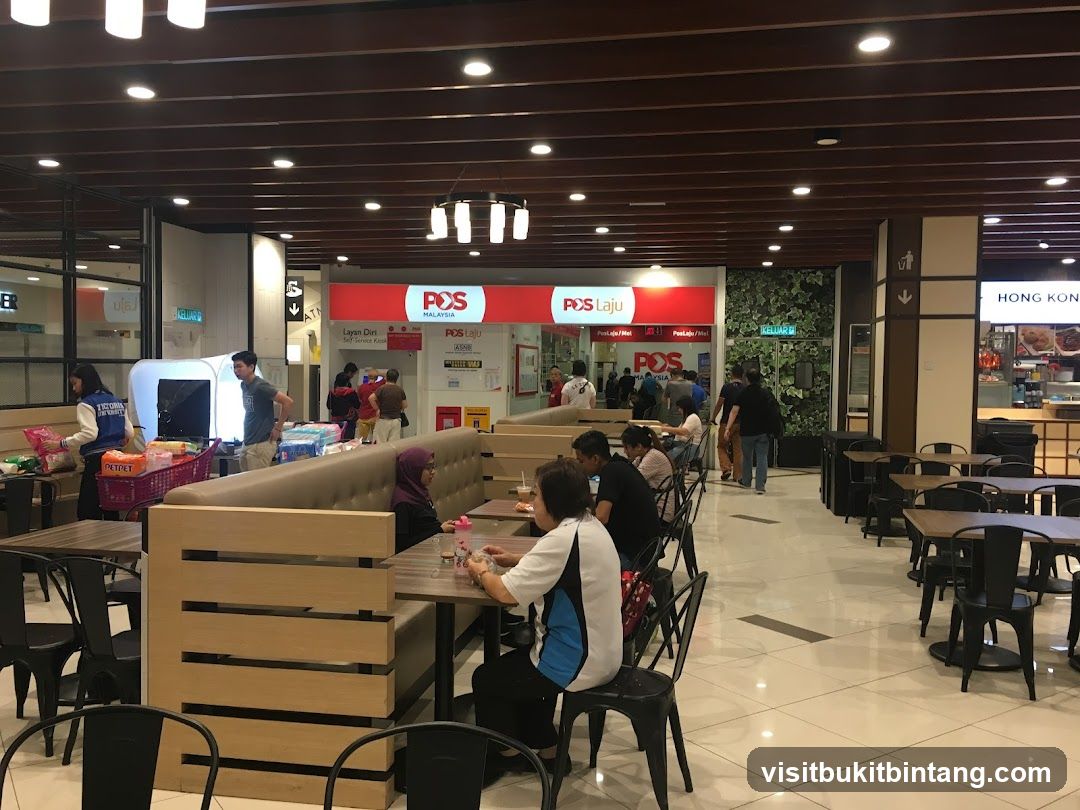 Food Court with POS Malaysia Counter