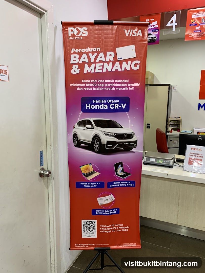 POS Malaysia Pay & Win Promotion Banner