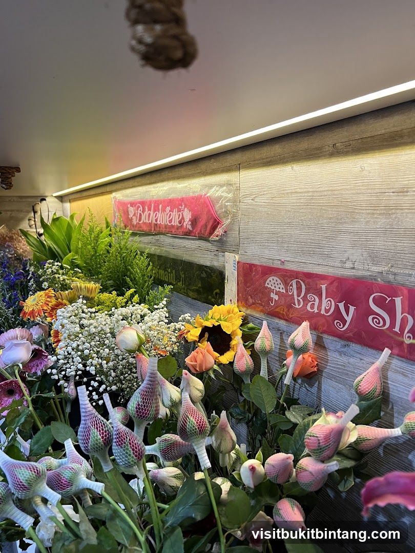 Flower Display with Event Sashes