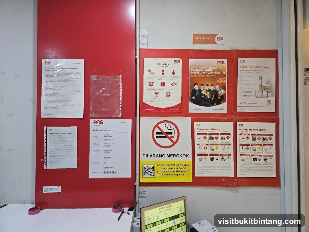 POS Malaysia Information Board