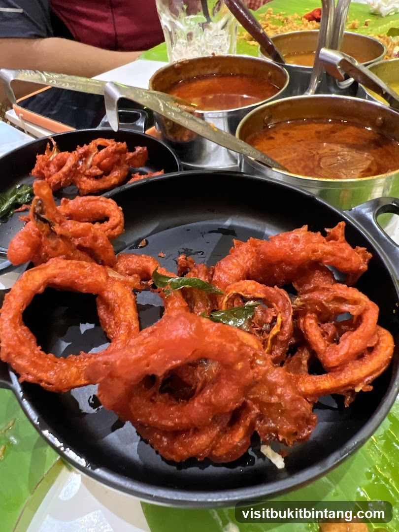 Onion Fritters with Curries