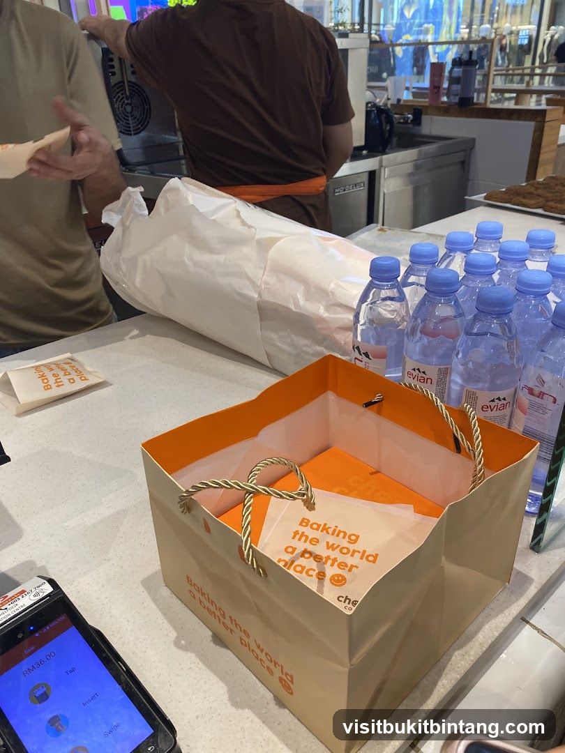 Bakery Counter with Shopping Bag