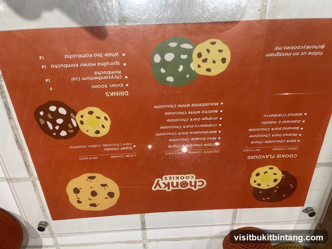 Chonky Cookies Menu