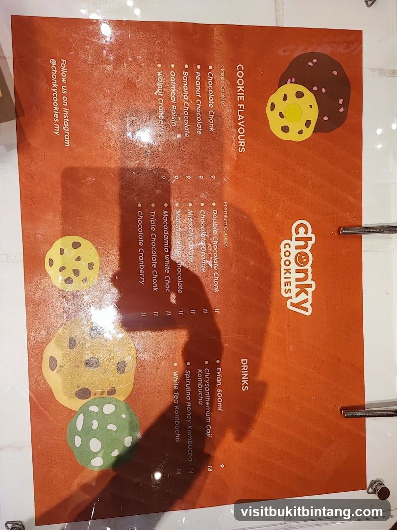 Chonky Cookies Menu