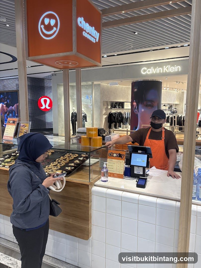 Cookie Stand with Staff and Customer