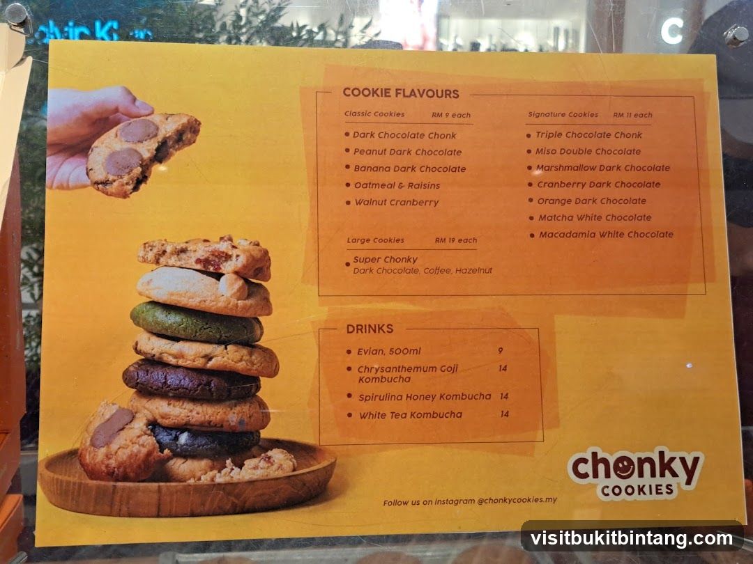 Chonky Cookies Menu
