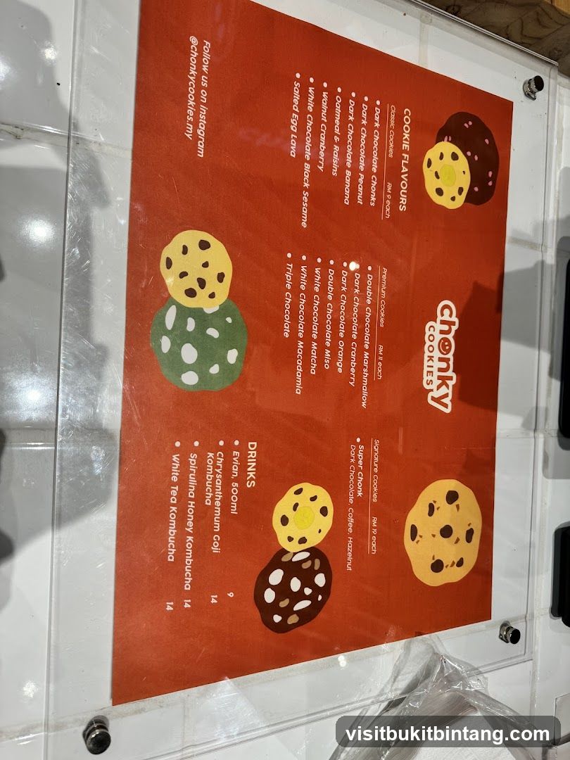 Chonky Cookies Menu