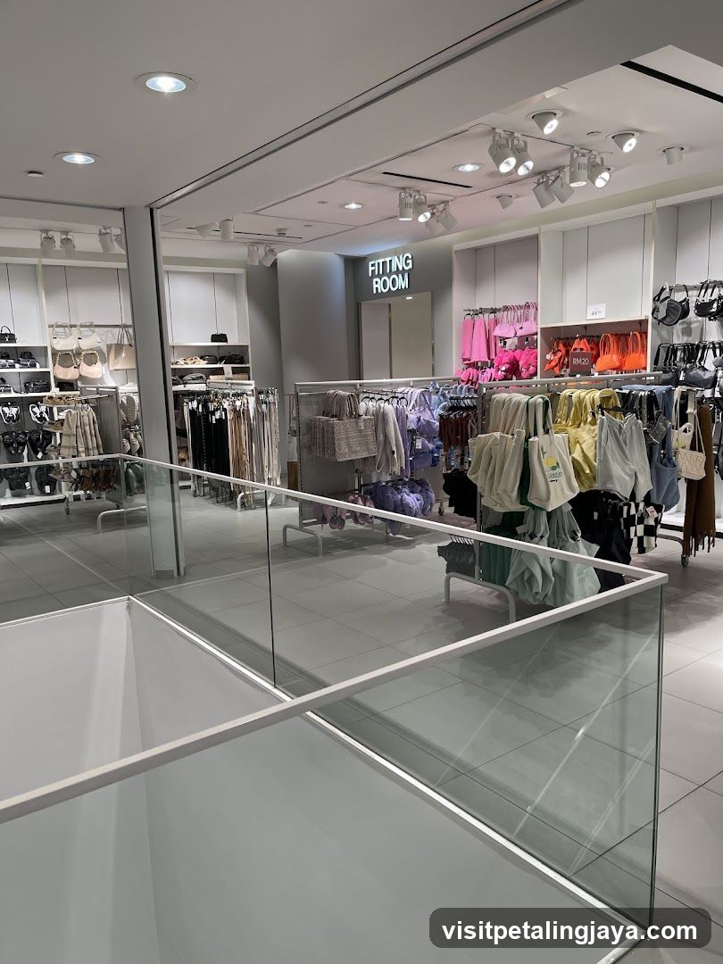 Interior of a clothing store