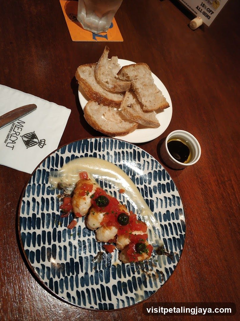 Dining Table with Food and Bread