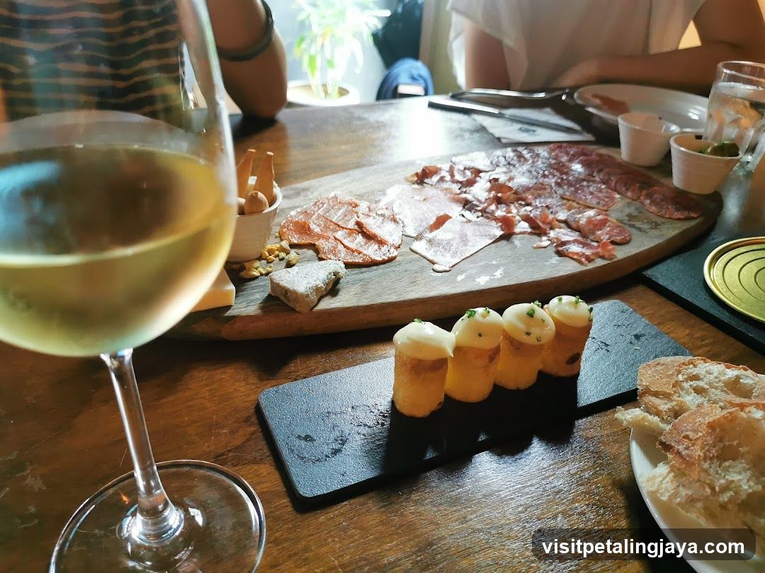 Charcuterie and Wine Spread