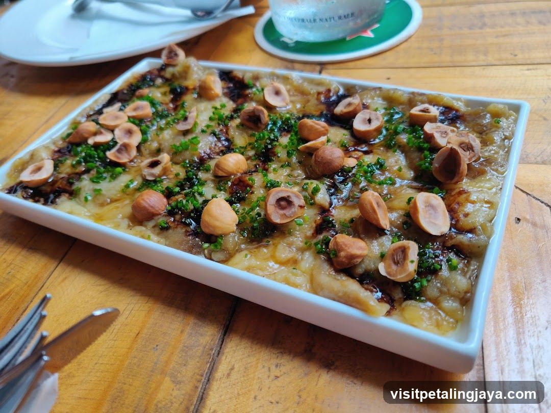 Baked Eggplant with Hazelnuts and Chives