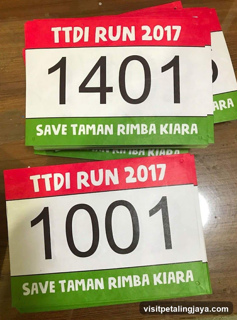 TTDI Run 2017 Race Bibs
