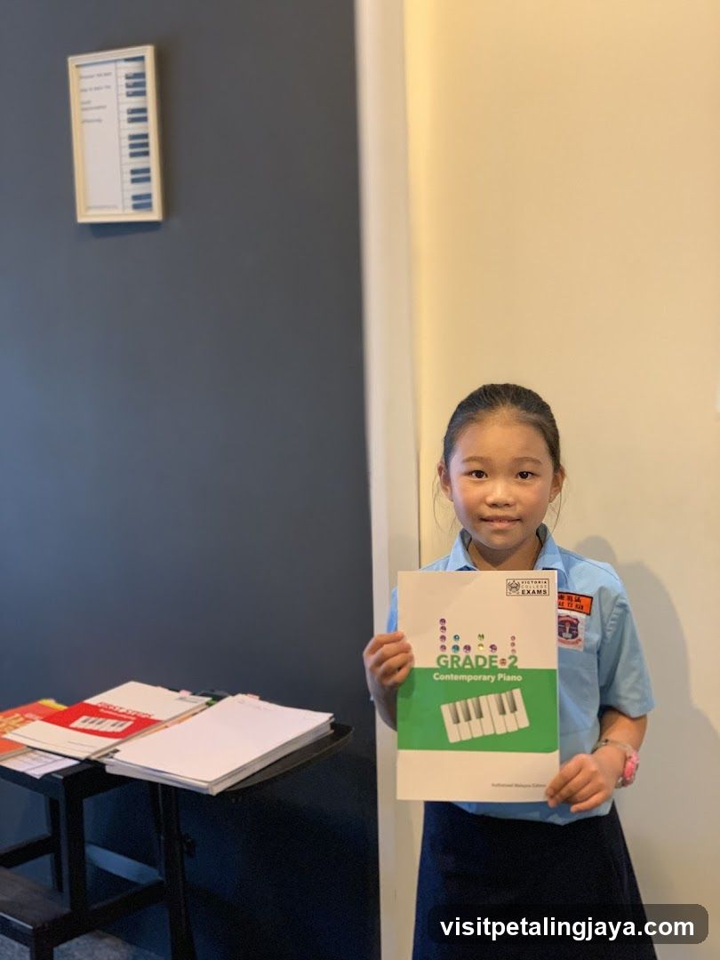 Girl Holding Piano Book
