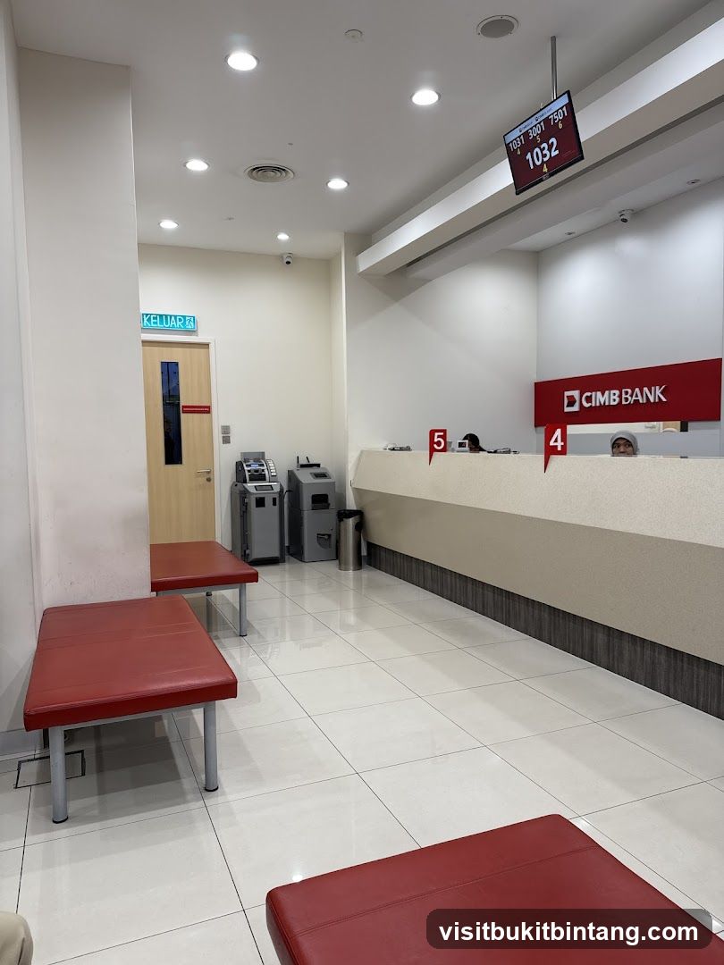 Bank Interior with Waiting Area