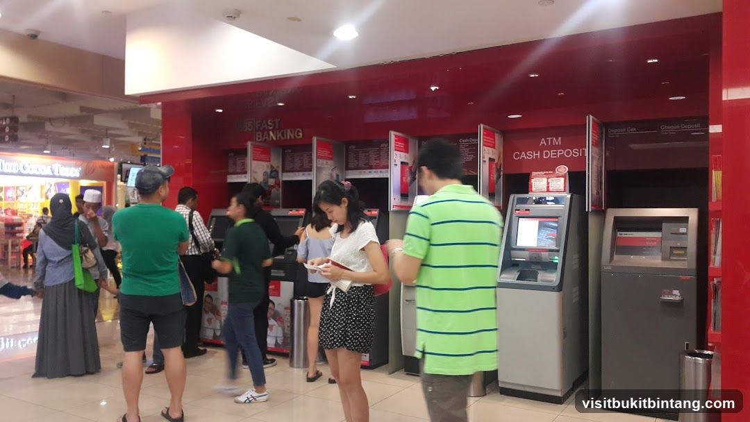 People at ATMs