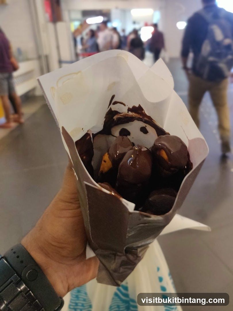 Chocolate-covered pastries