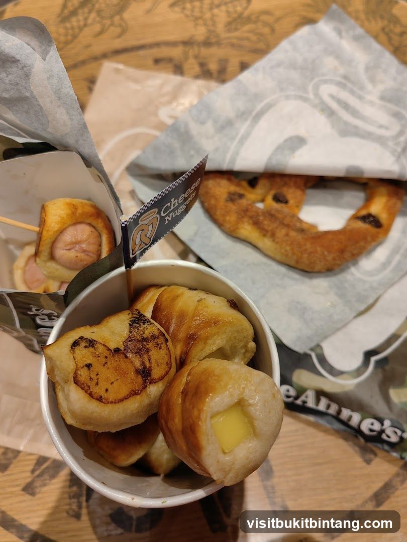 Pretzel Bites and Hot Dog Pretzel