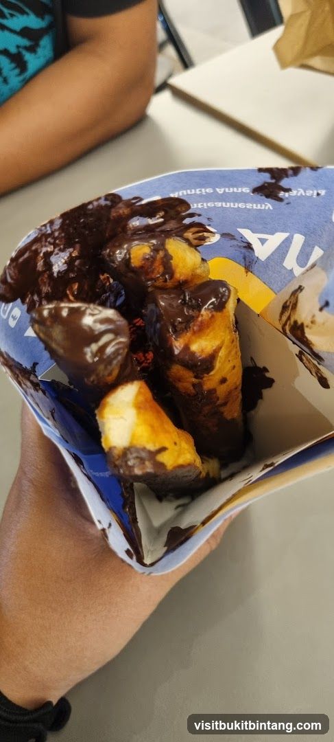 Chocolate-covered banana bites