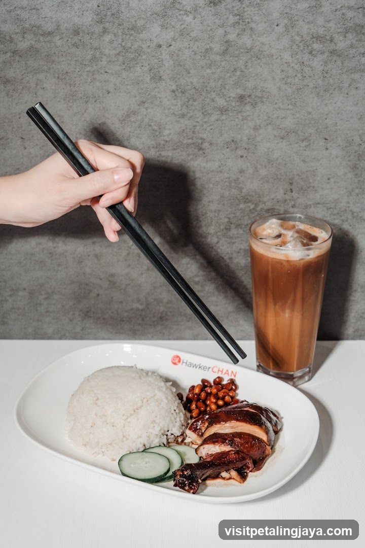 Hawker Chan Roast Chicken Rice Plate