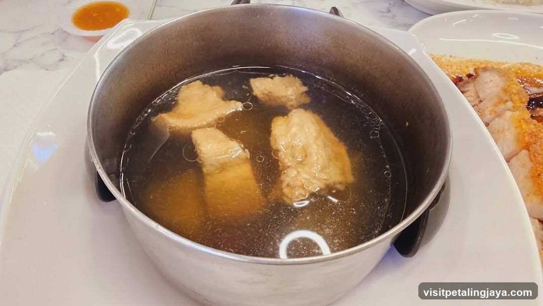 Soup with Meatballs and Roasted Pork