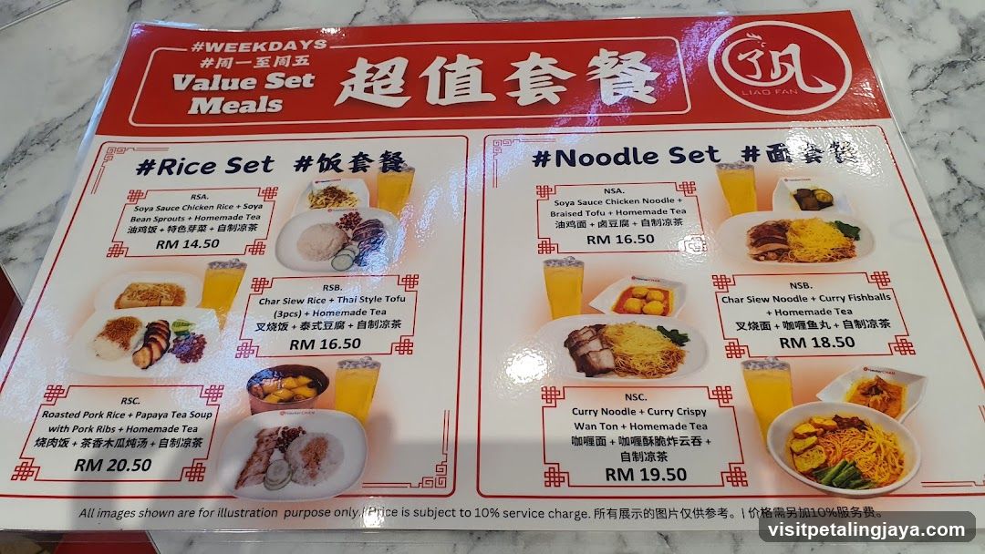#Weekdays Value Set Meals Menu