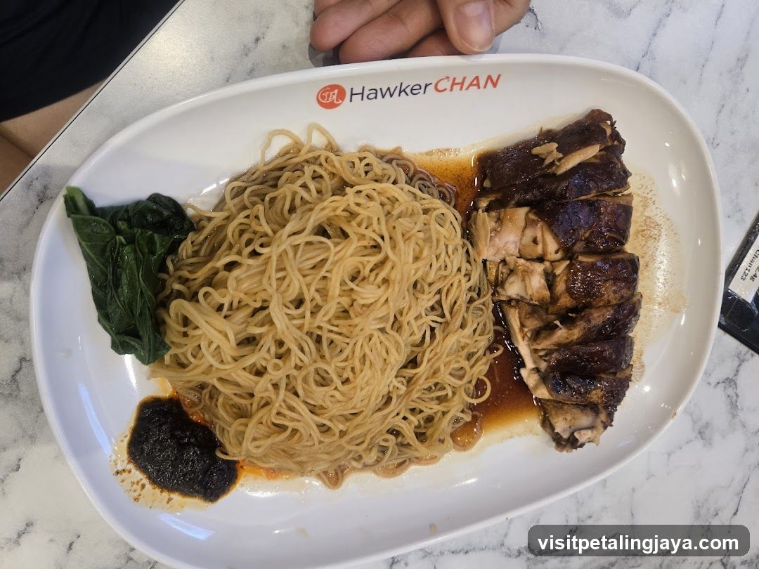 Hawker Chan Noodle Dish